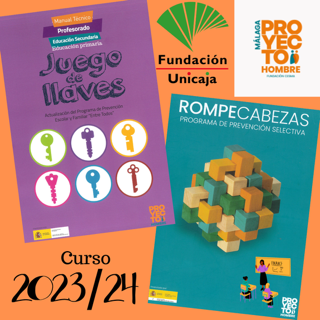 cartel de juego de llaves y rompecabezas curso 2023 - 2024